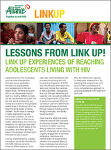 Link Up experiences of reaching adolescents living with HIV