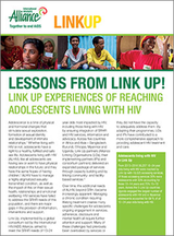 Link Up experiences of reaching adolescents living with HIV 