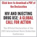 HIV and Injecting Drug Use: A Global Call for Action